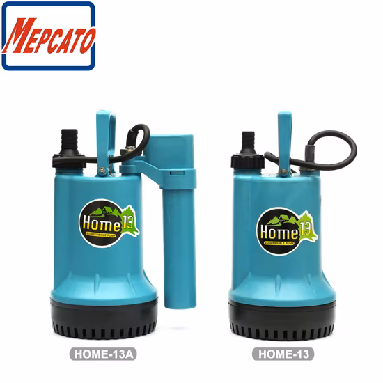 Domestic Household Small Portable Plastic Submersible Water Pump with Float Switch for Landscape Garden Watering Car Washing Basement Drainage (Home Series)