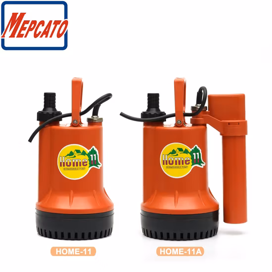 Domestic Household Small Portable Plastic Submersible Water Pump with Float Switch for Landscape Garden Watering Car Washing Basement Drainage (Home Series)