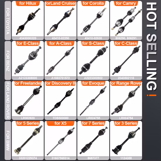 Auto Auto Ersatzteile Vorne Hinten CV Achse Antriebswelle für Toyota Nissan Honda Mitsubishi Mazda KIA Hyundai Ford Land Rover Jeep